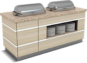 Galata Heißservice-Einheiten Chafing Dish – 3x1/1 GN Chafing Dish