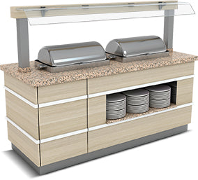 Galata Heißservice-Einheiten Chafing Dish – 3x(1/1 Gn) Chafing Dish