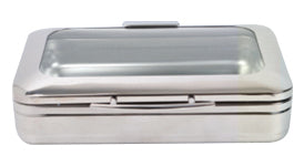 Rechteckiger Chafing Dish 1/1 GN Glasdeckel Induktionsboden - 580x480x165 mm