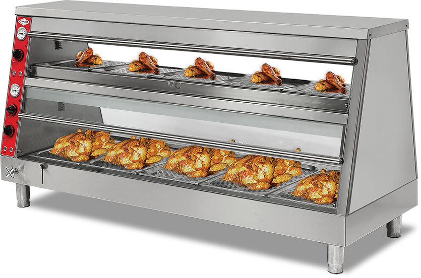 Speisenwärmer-Display – 4x1/1 GN unten, 4x2/3 GN oben