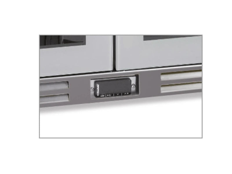 Réfrigérateur arrière-bar - Inox - 150 L net - −2 °C / +10 °C - 900×515×835 mm