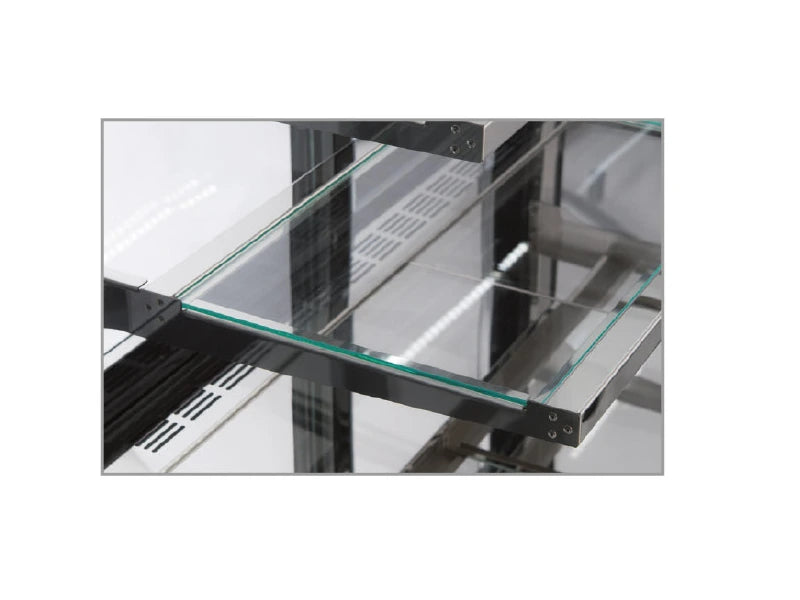 Vetrina calda - 550 L netti - +30 °C / +80 °C - 1200×740×1300 mm