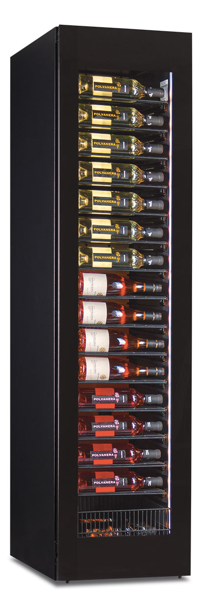 Frigorifero per vino - 311 L netti - +2 °C / +20 °C - 450×700×1802 mm