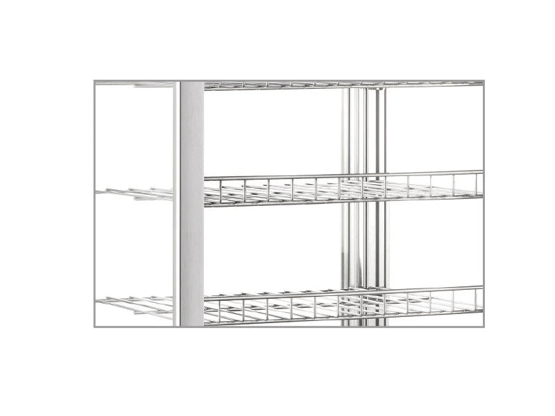 Stainless steel AISI 304 wire shelves