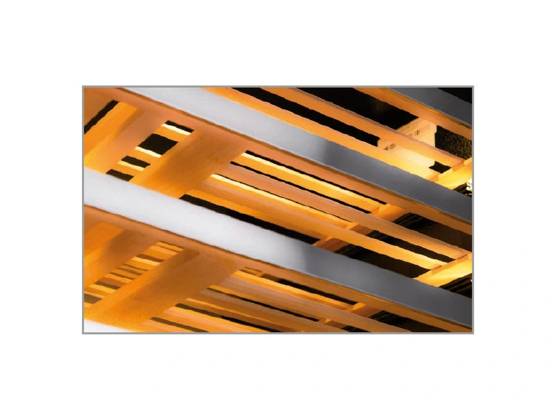 Removable wooden shelves