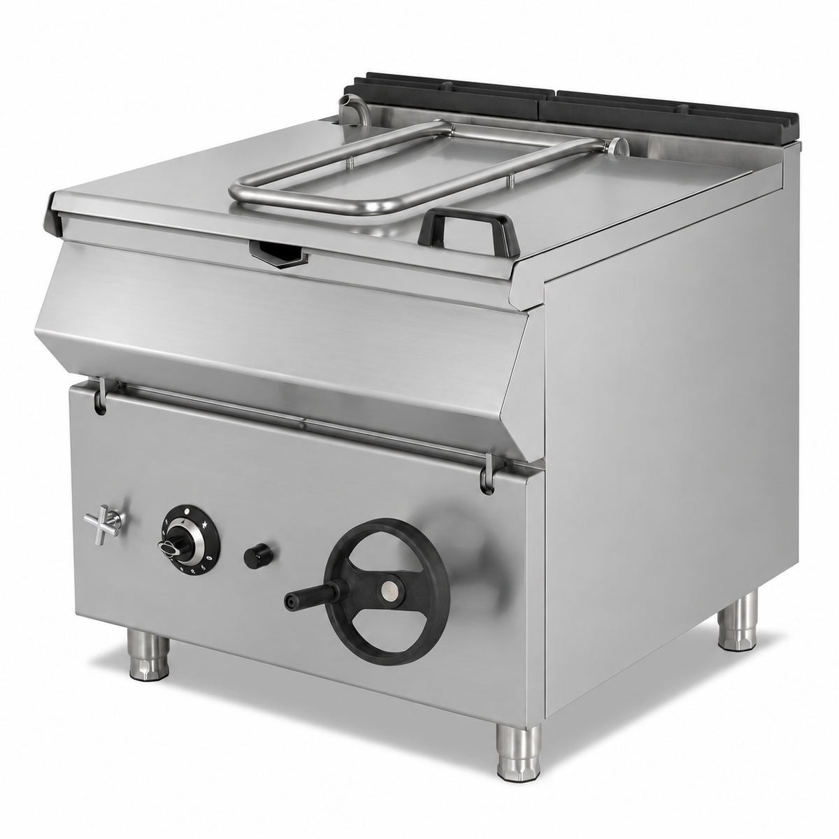 MRG.PLS.DTG.120 - Brasiera ribaltabile a gas 120 L - illustrazione ricostruita del prodotto