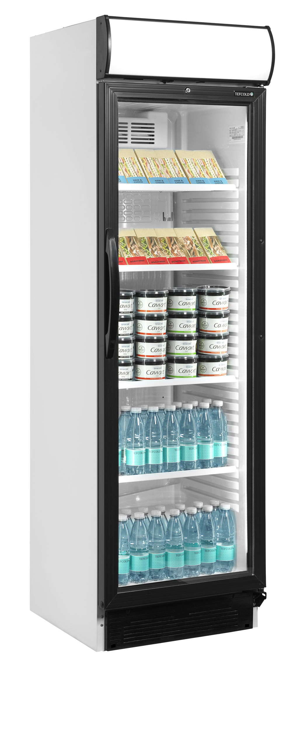 Getränkekühlschrank – 1 Glastür – 345 L – 595×640×1980 mm – Weiß – +2 bis +12 °C - Ansicht 4