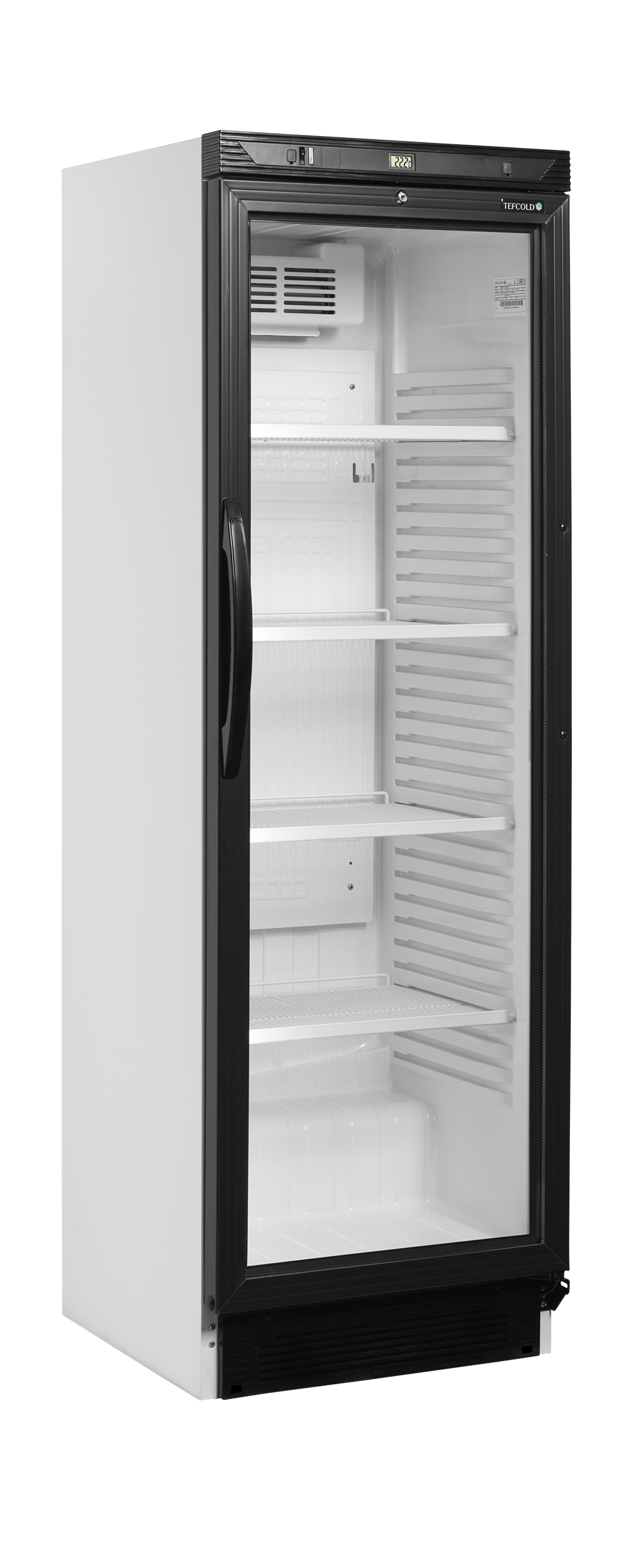 Getränkekühlschrank – 1 Glastür – 219 L – 595×600×1840 mm – Weiß – +2 bis +12 °C - Produktansicht