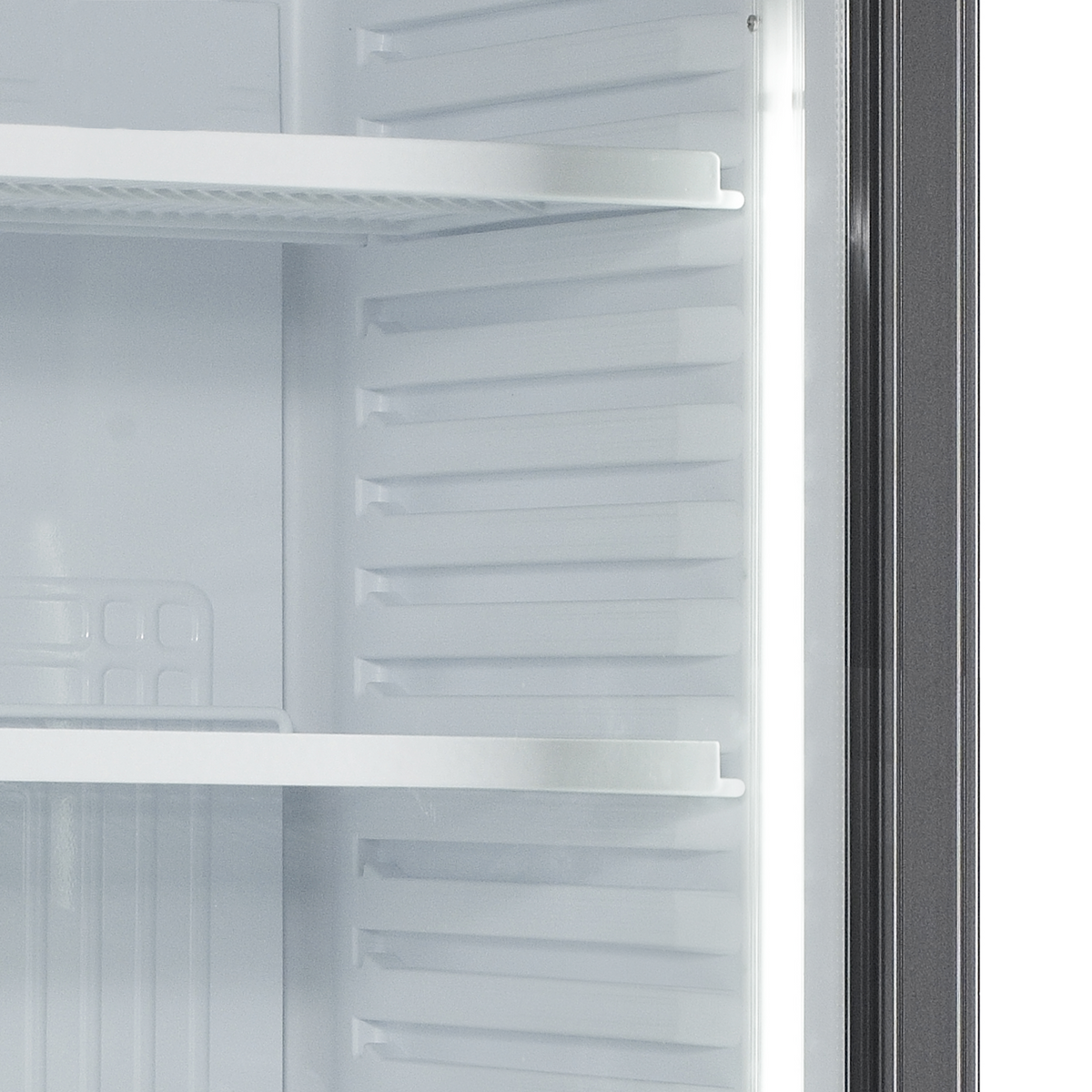 Getränkekühlschrank – 1 Glastür – 374 L – 680×655×2090 mm – Weiß – +2 bis +10 °C - Detail