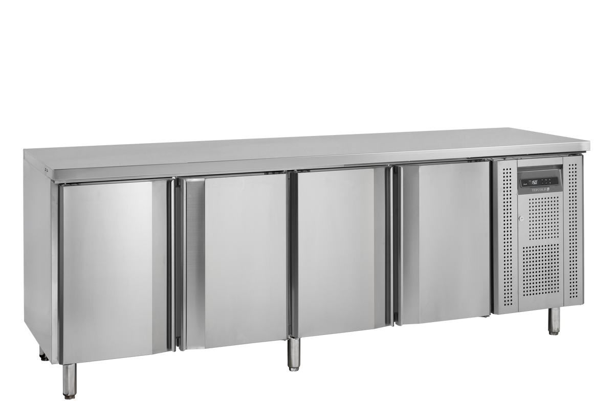 Tiefkühltisch – 4 Türen – 460 L – 2230×600×920 mm – SS 304 - Produktansicht
