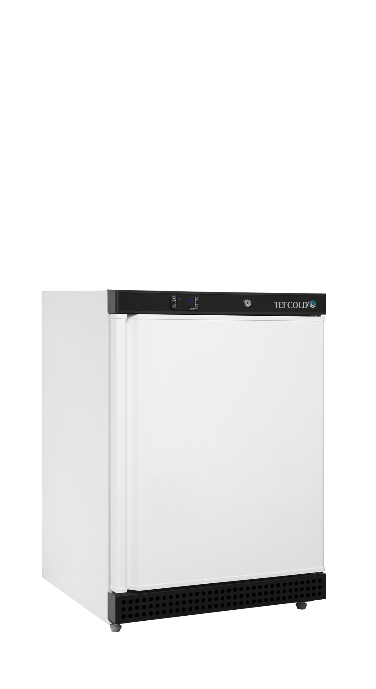 Gewerbegefrierschrank – 1 Tür – 120 L – 600×585×855 mm – Weiß – 3 Tragroste, weiß - Produktansicht