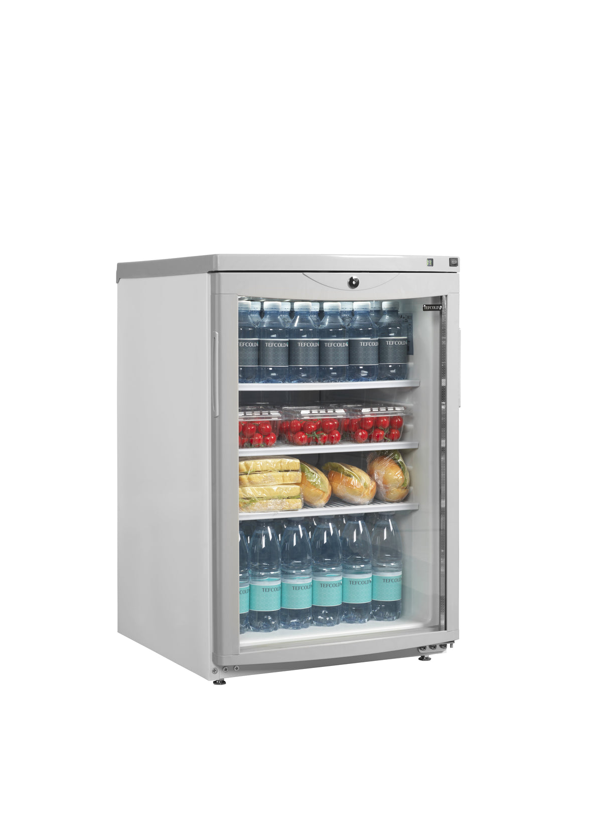 Getränkekühlschrank – 1 Glastür – 85 L – 503×567×775 mm – Weiß – +2 bis +10 °C - Anwendungsbeispiel