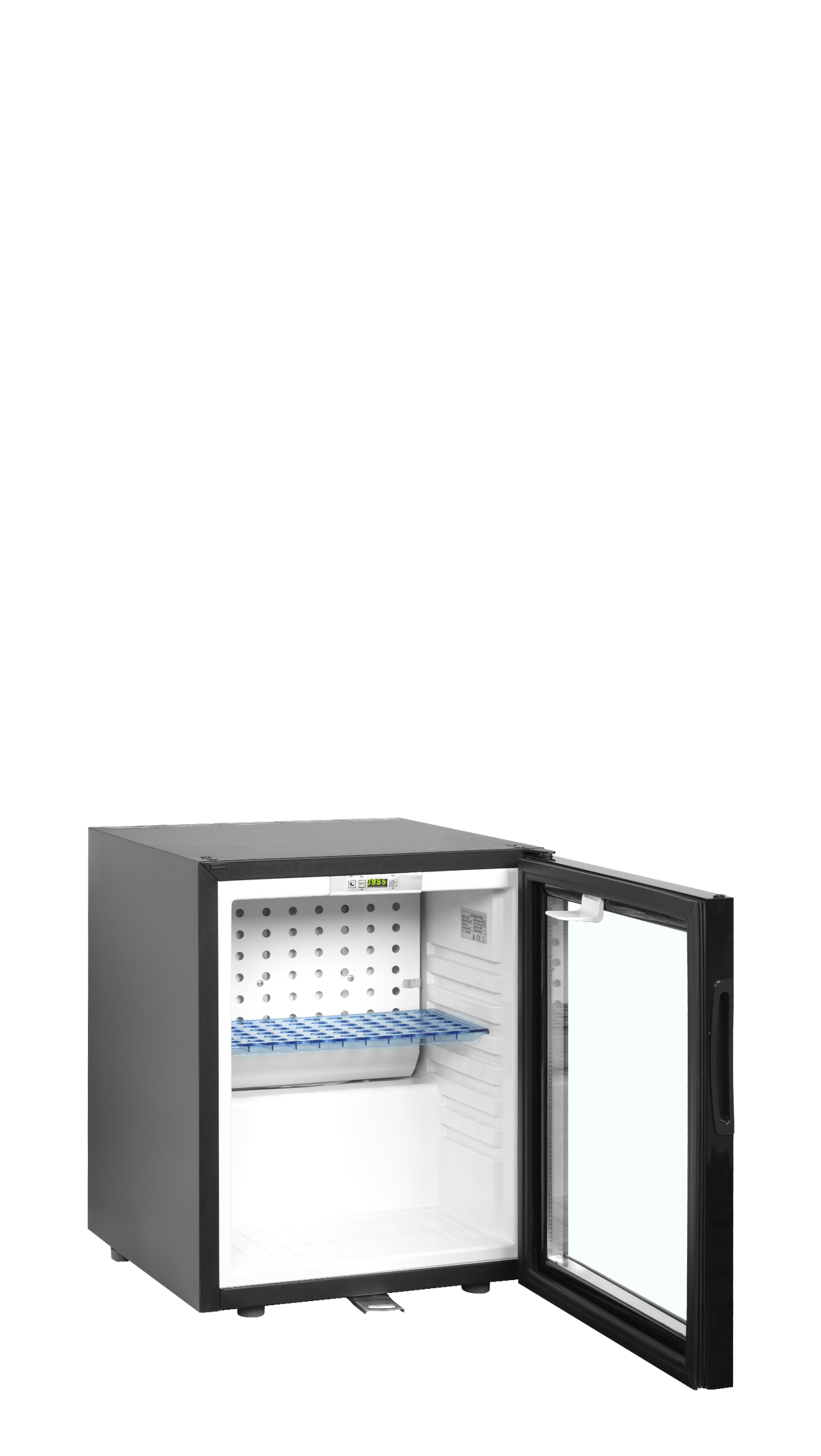 Minibar-Kühlschrank – 1 Glastür – 24 L – 402×425×505 mm – Schwarz - Innenansicht