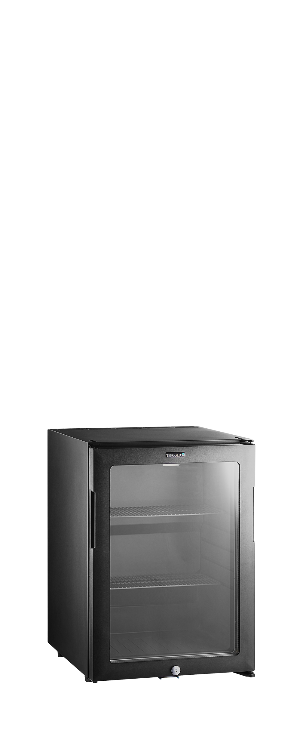 Minibar-Kühlschrank – 1 Glastür – 35 L – 402×453×560 mm – Schwarz - Produktansicht