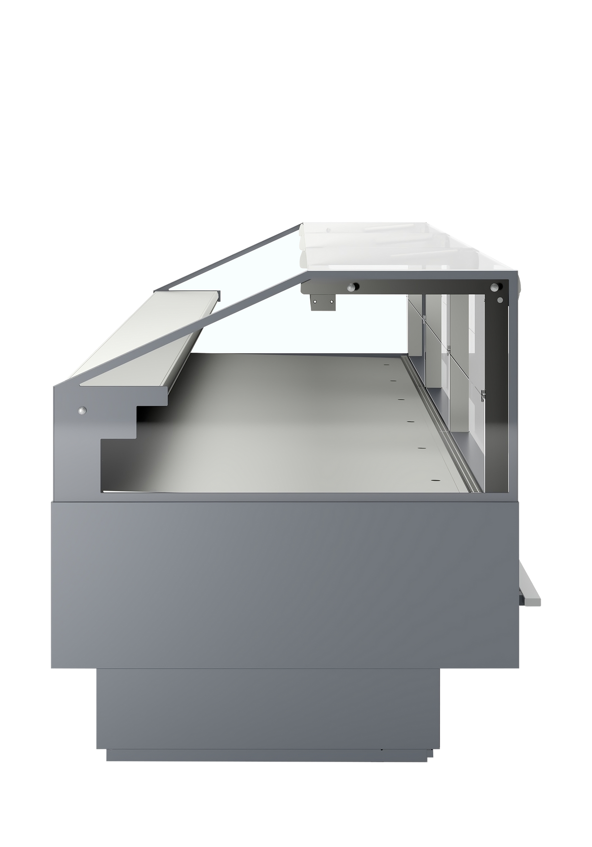 Bedienkühltheke – 982 L – 3798×1120×1190 mm – Grau RAL7015 - Weitere Ansicht
