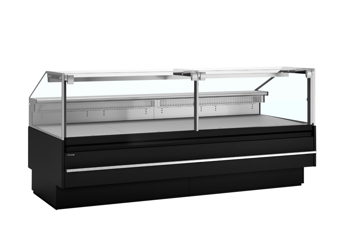 Bedienkühltheke – 654 L – 2548×1120×1190 mm – Schwarz RAL9005 - Produktansicht
