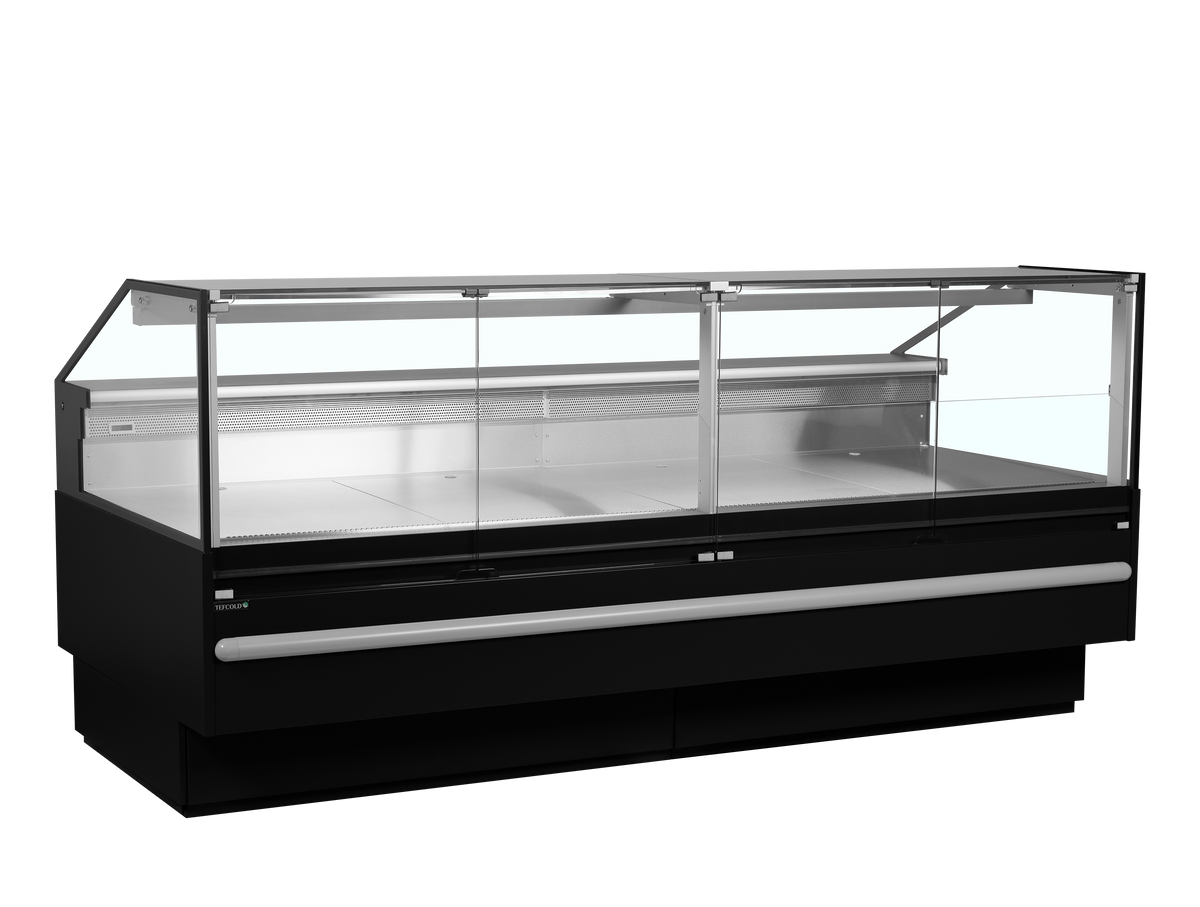 Bedienkühltheke – 627 L – 2548×1120×1190 mm – Schwarz RAL9005 - Produktansicht