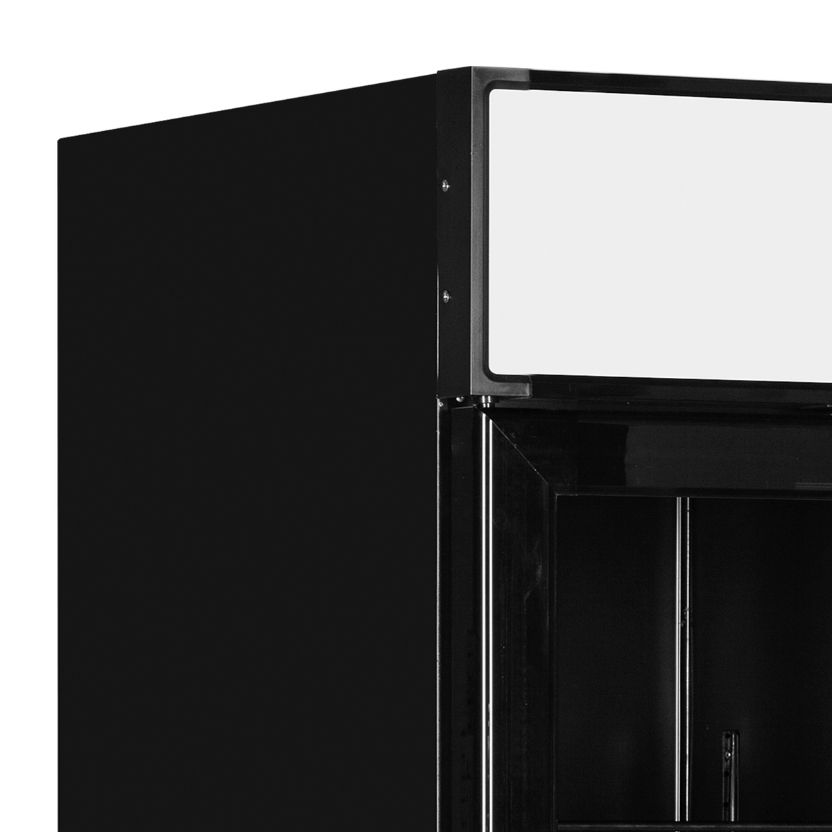 Verkaufskühlschrank – 1 Glastür – 405 L – 685×805×2065 mm – Schwarz RAL9005 – 5 - Detail