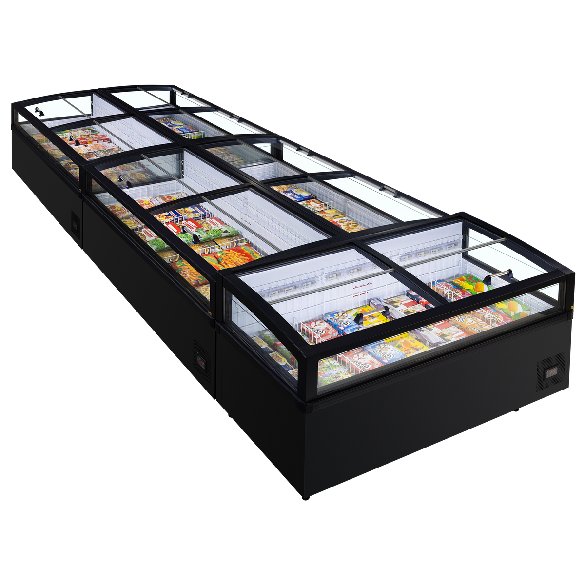 Kühl-/Gefrierinsel – 613 L – 1983×980×970 mm – Schwarz RAL9005 - Weitere Ansicht