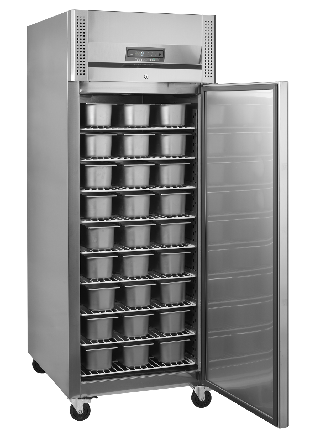 Gewerbegefrierschrank – 1 Tür – 737 L – 740×990×2090 mm – SS 304 – 9 Tragroste - Anwendungsbeispiel