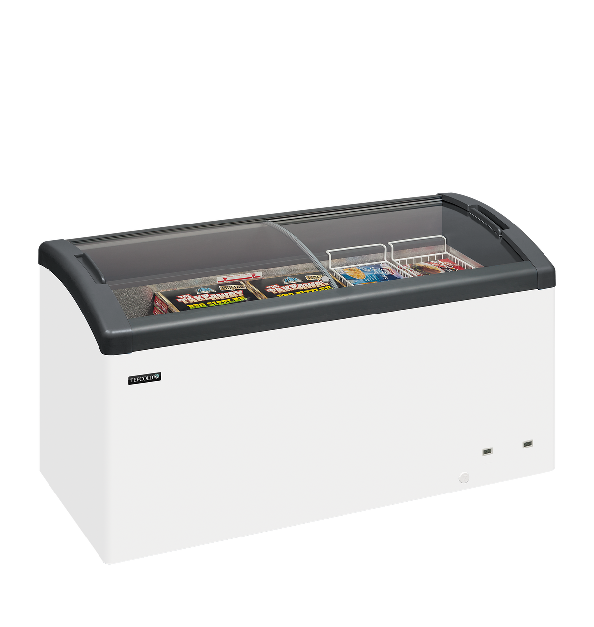 Eiscreme-Gefriertruhe – 302 L – 1500×650×850 mm – Weiß / Grau – 198 W - Anwendungsbeispiel