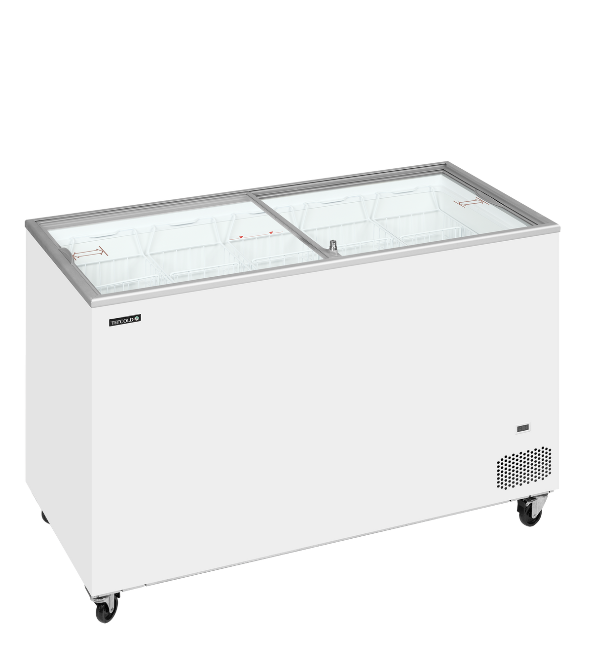 Eiscreme-Gefriertruhe – 350 L – 1300×630×892 mm – Weiß – 320 W - Produktansicht