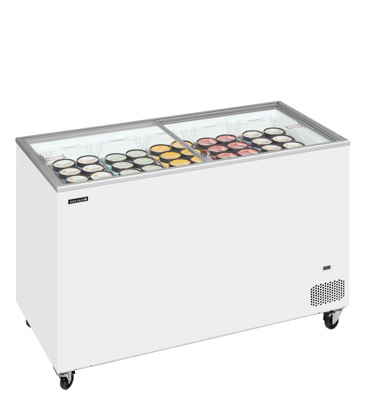 Eiscreme-Gefriertruhe – 350 L – 1300×630×892 mm – Weiß – 320 W - Anwendungsbeispiel