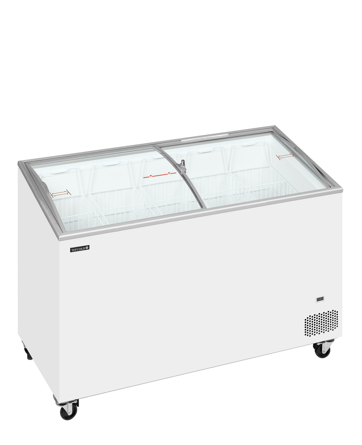 Eiscreme-Gefriertruhe – 310 L – 1300×615×949 mm – Weiß – 240 W - Produktansicht