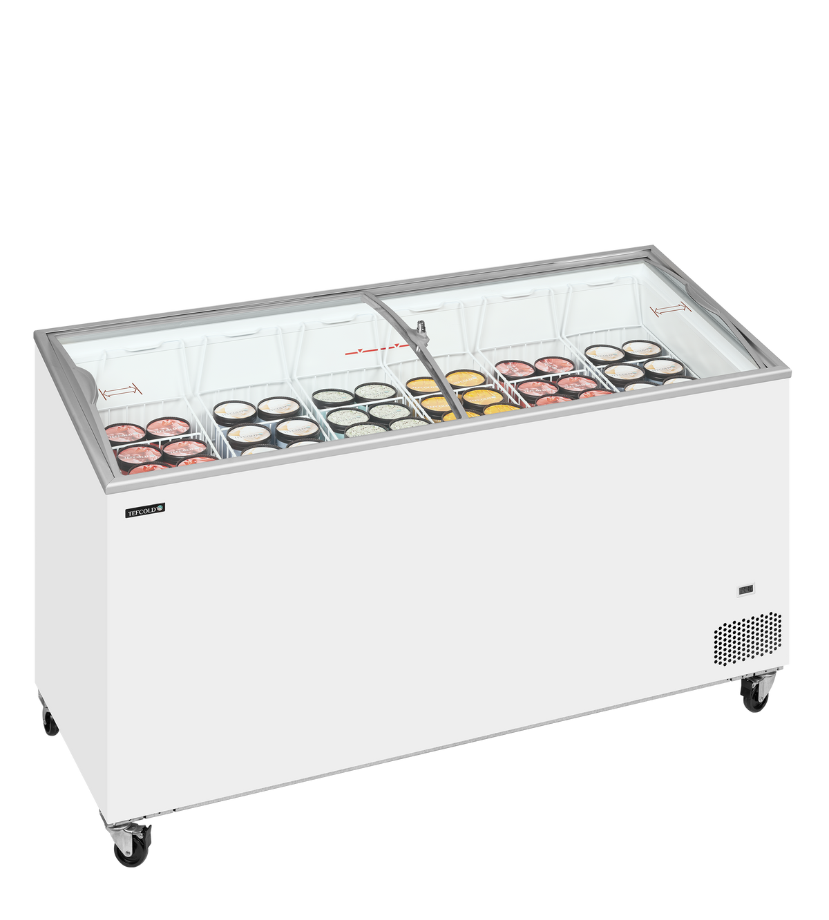 Eiscreme-Gefriertruhe – 398 L – 1550×615×949 mm – Weiß – 365 W - Anwendungsbeispiel