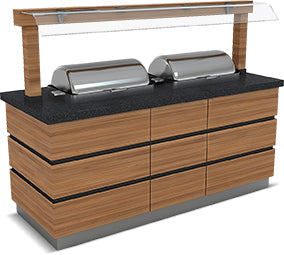 Kapadokya Heißservice-Einheiten Chafing Dish – 3x(1/1 Gn) Chafing Dish