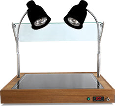 Wärmevitrine Holzkorpus – 2x1/1 GN