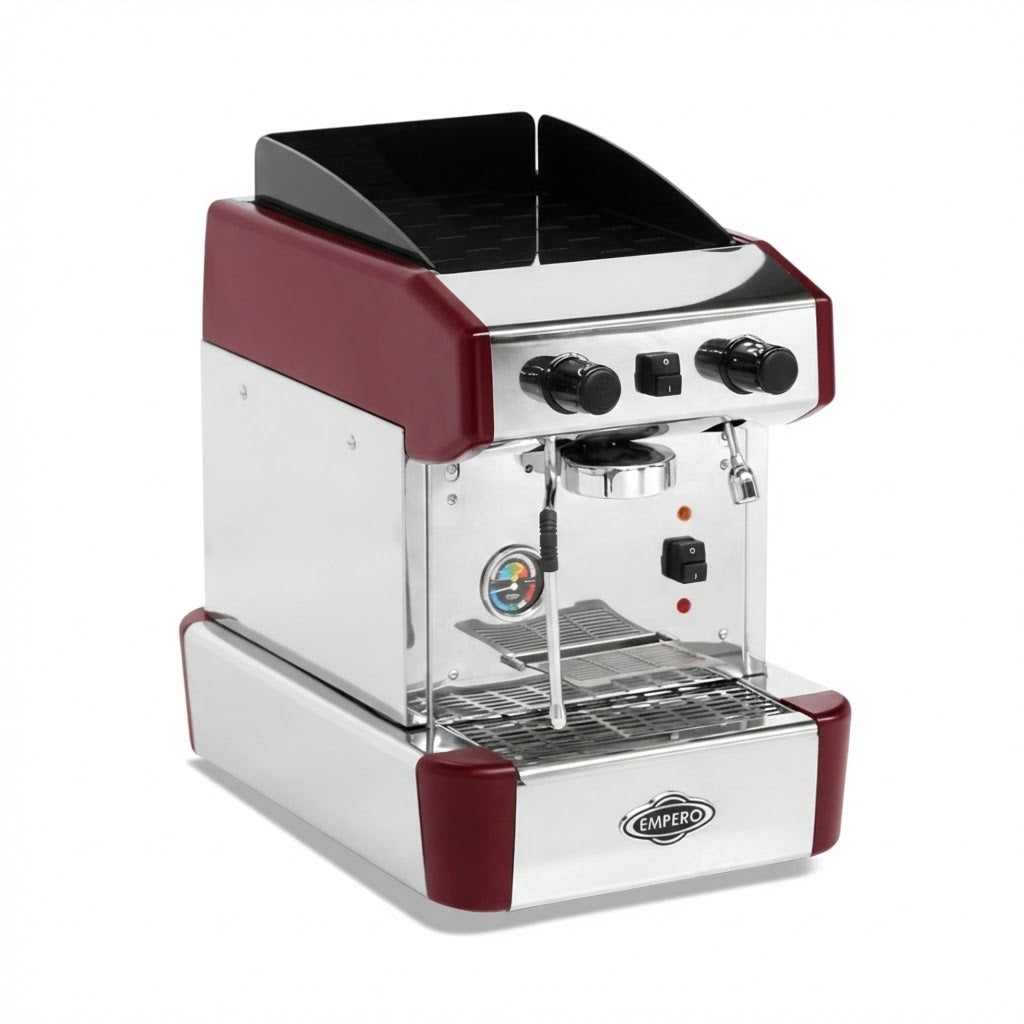 Machine à expresso 1 groupe avec bras vapeur et eau chaude