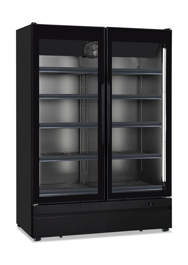 Wandkühlregal ROMA 124 TN BLK, 1245×727×1967 mm