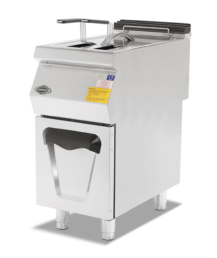 Gasfritteuse mit Unterschrank – 16 L