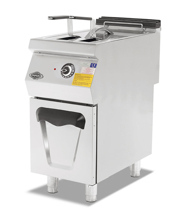 Elektrische Fritteuse mit Unterschrank – 400 V / 14 L