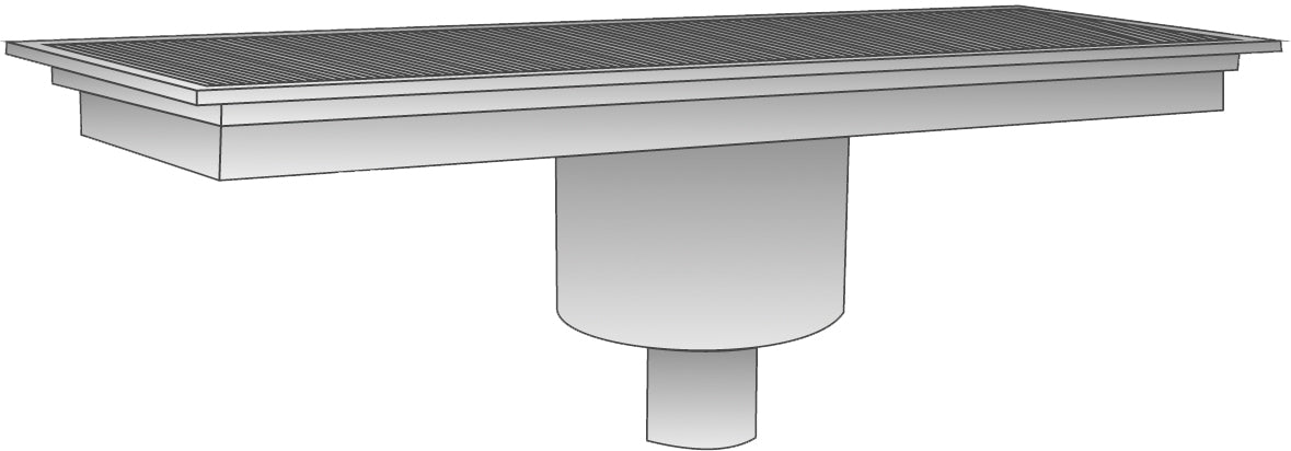 Bodenablauf mittig - 300x500x150 mm