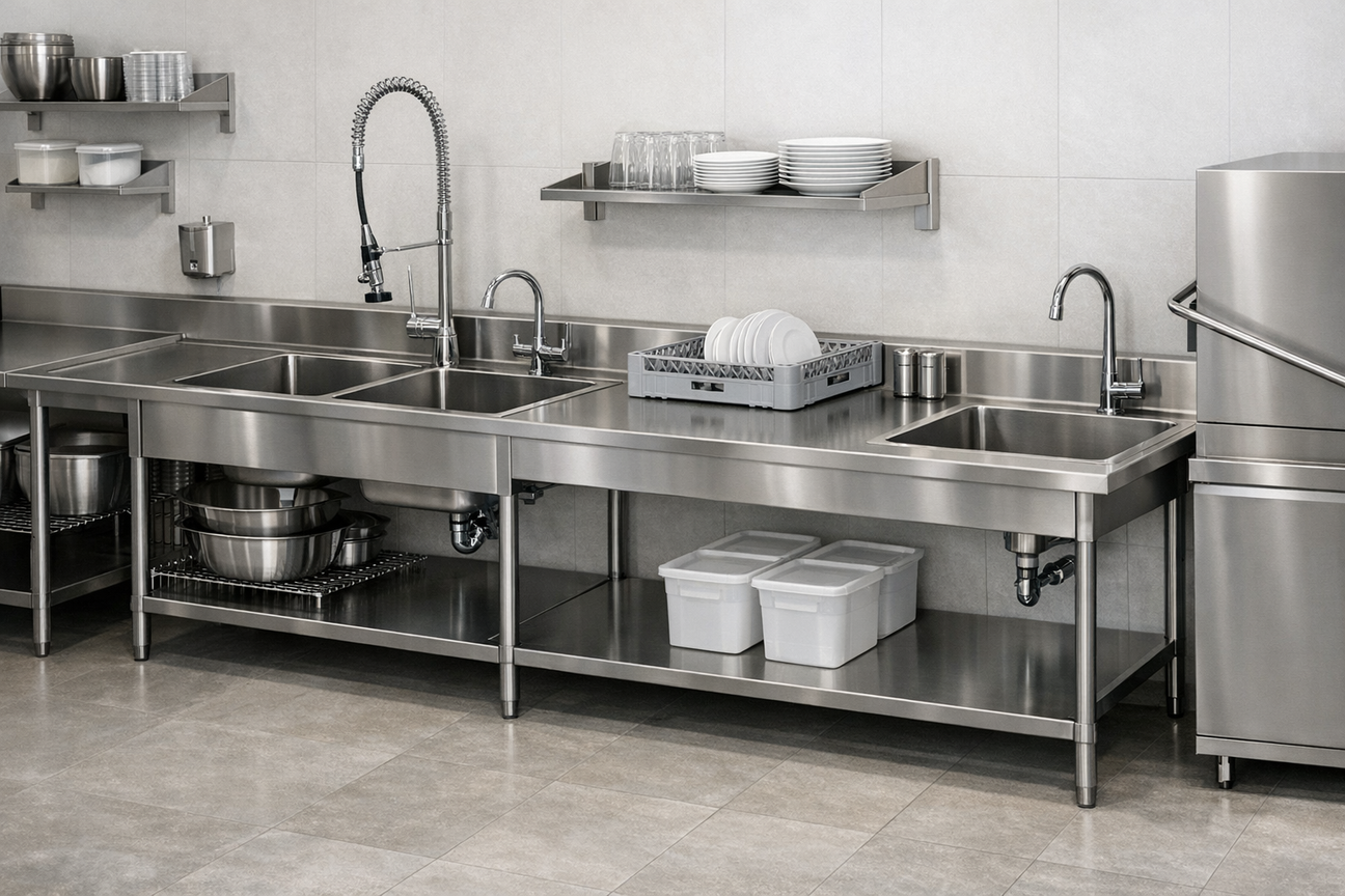 Kategorienbild Spültische & Arbeitstische mit Becken