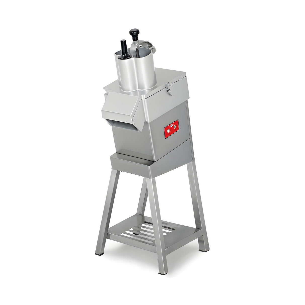 Gemüseschneider Standgerät, 300 kg/h, 0,55 kW, abnehmbare Edelstahlklingen, Sicherheitssensor, 420×495×1155 mm – Produktbild