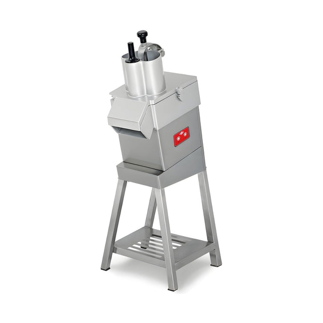 Gemüseschneider Standgerät, 300 kg/h, 0,55 kW, abnehmbare Edelstahlklingen, Sicherheitssensor, 420×495×1155 mm – Produktbild
