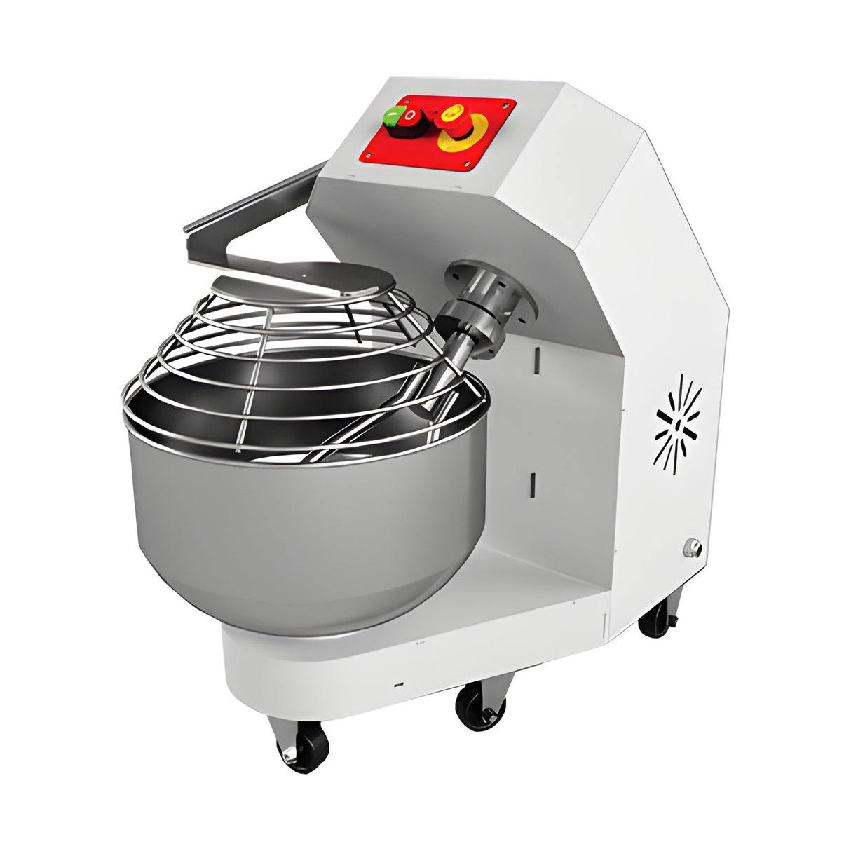 Pétrin, 50 kg, 30 kg de farine, 230V, cuve inox, 646×955×794 mm
