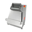 Pizza-Teigausrollmaschine, 30 cm, verstellbarer Durchmesser und Dicke, Plexiglasschutz, 0,25 kW, 430×493×679 mm – Produktbild