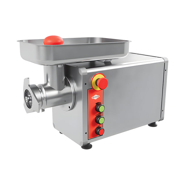 Fleischwolf Edelstahl, 200 kg/h, 0,75 kW, 230V, 590×400×245 mm – Produktbild
