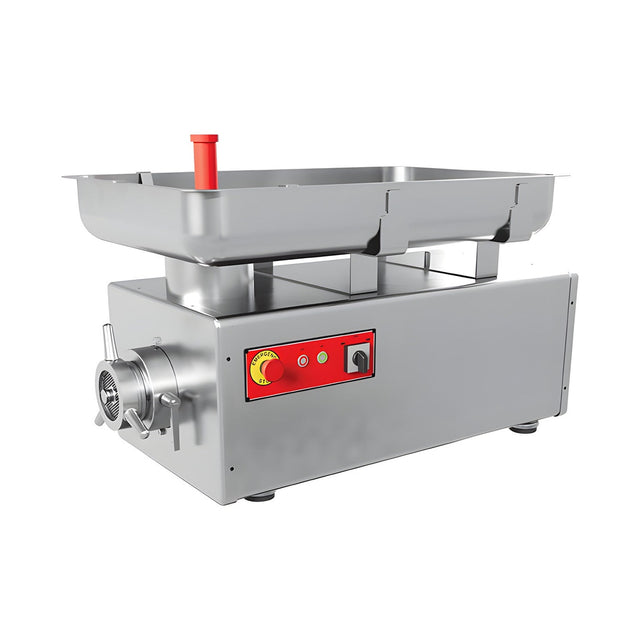 Fleischwolf Edelstahl, 500 kg/h, 2,2 kW, 400V, 835×370×500 mm – Produktbild