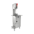 Knochensäge mit Gestell, 1,5 kW, Schnitthöhe 350 mm, Bandlänge 2145 mm, Edelstahl-Arbeitstisch, Not-Aus-Schalter, 550×670×1540 mm – Produktbild