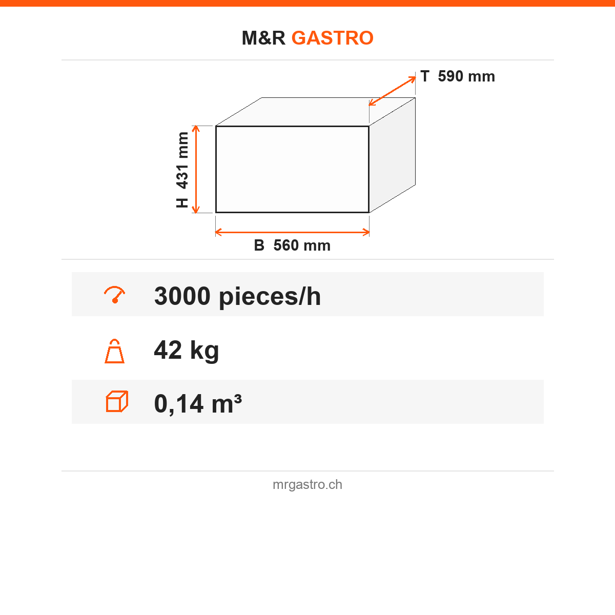 Besteckpoliermaschine, 3000 Stück/Stunde, 5 L Tank, 0,18 kW, Edelstahl, 560×590×431 mm – Technische Daten