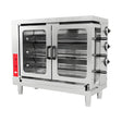 Elektro Hähnchengrill, 18 Hähnchen, 9,9 kW, Edelstahl, hitzebeständige Glastüren, separat steuerbare Heizelemente, 1194×481×820 mm – Produktbild