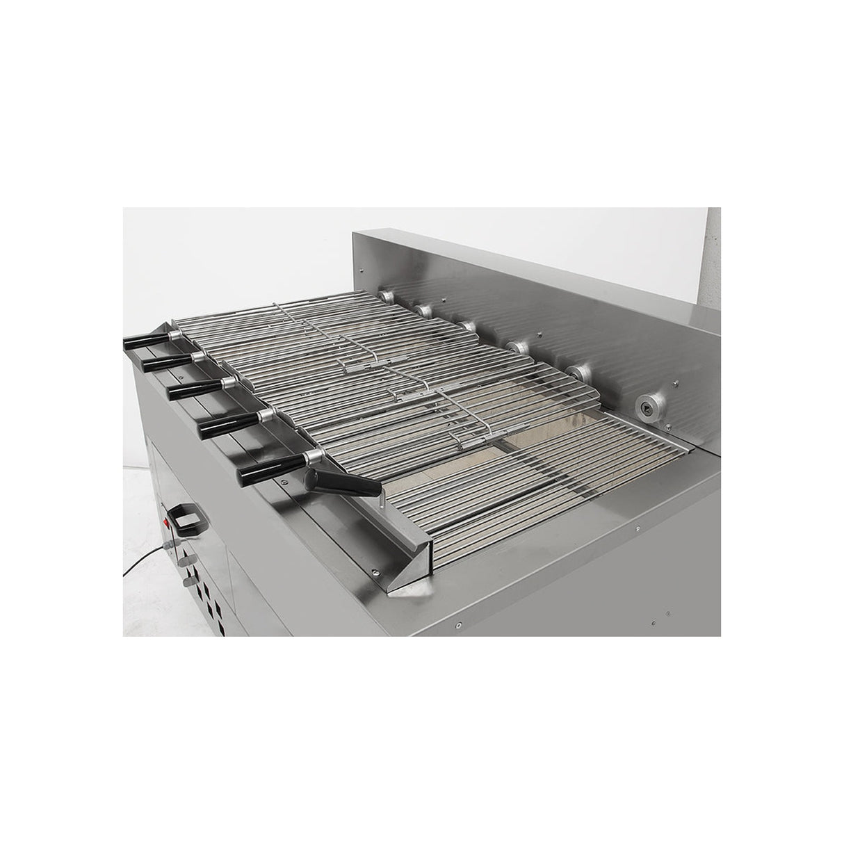 Horizontal charcoal chicken rotisserie – 8 pcs – 1800×930×1100 mm