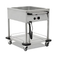 Bain-Marie fahrbar, 2x GN 1/1, 3,6 kW, Thermostat, Edelstahl, 855×705×850 mm – Produktbild
