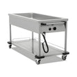 Bain-Marie fahrbar, 4x GN 1/1, 3,5 kW, Thermostat, Edelstahl, 1505×705×850 mm – Produktbild