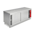 Warmhalteschrank isoliert, 2,2 kW, Edelstahl, 2000 mm, 0–90 °C – Produktbild